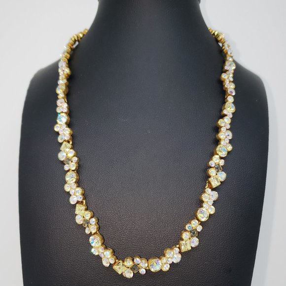 Givenchy GORGEOUS Multi-Color Adjustable Chain Gold Toned Necklace - Picture 4 of 13